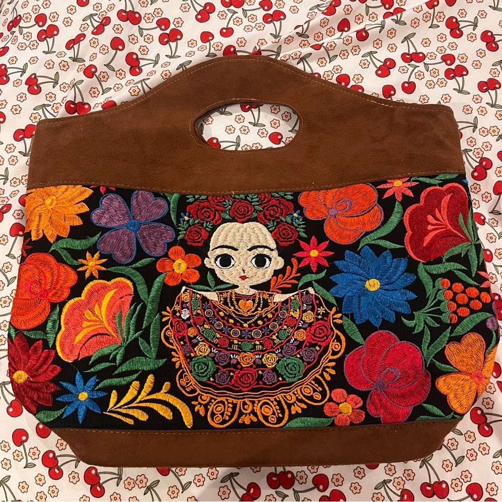 Artisanal Frida Kahlo purse